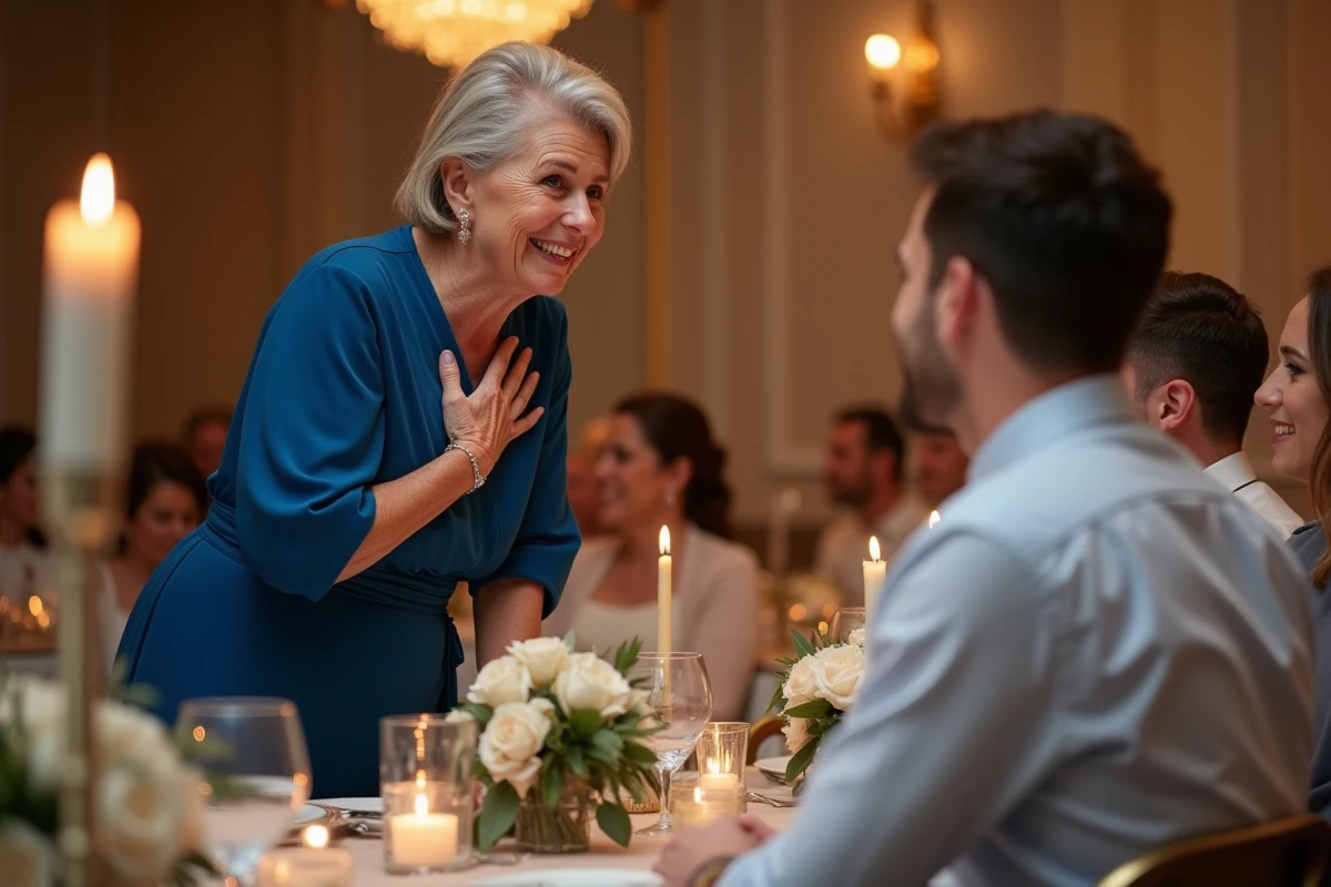 Une maman s'adresse directement au couple lors de son discours de mariage pour leur souhaiter un bel avenir